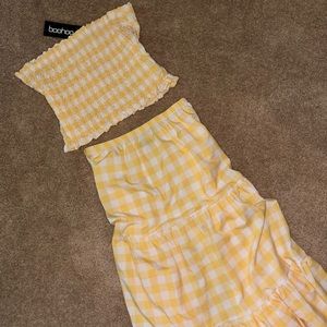 Boohoo Gingham Set
